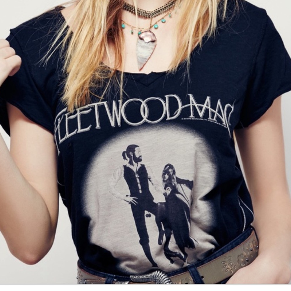Free people Fleetwood Mac Vneck Tshirt
